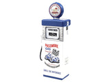 1951 Wayne 505 Gas Pump "Busted Knuckle Garage" White and Blue "Vintage Gas Pumps" Series 17 1/18 Diecast Replica by Greenlight