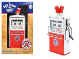 1954 Tokheim 350 Twin Gas Pump "Red Crown Gasoline" White and Red "Vintage Gas Pumps" Series 17 1/18 Diecast Replica by Greenlight