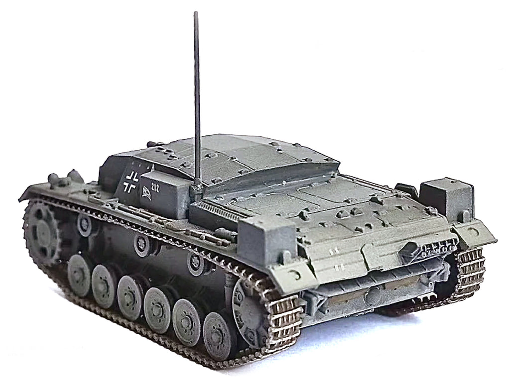 Char Allemand STUG III Miniature Diecast, 23x13 Cm, Marque Lineol Elastolin Duscha - Pièce D'époque