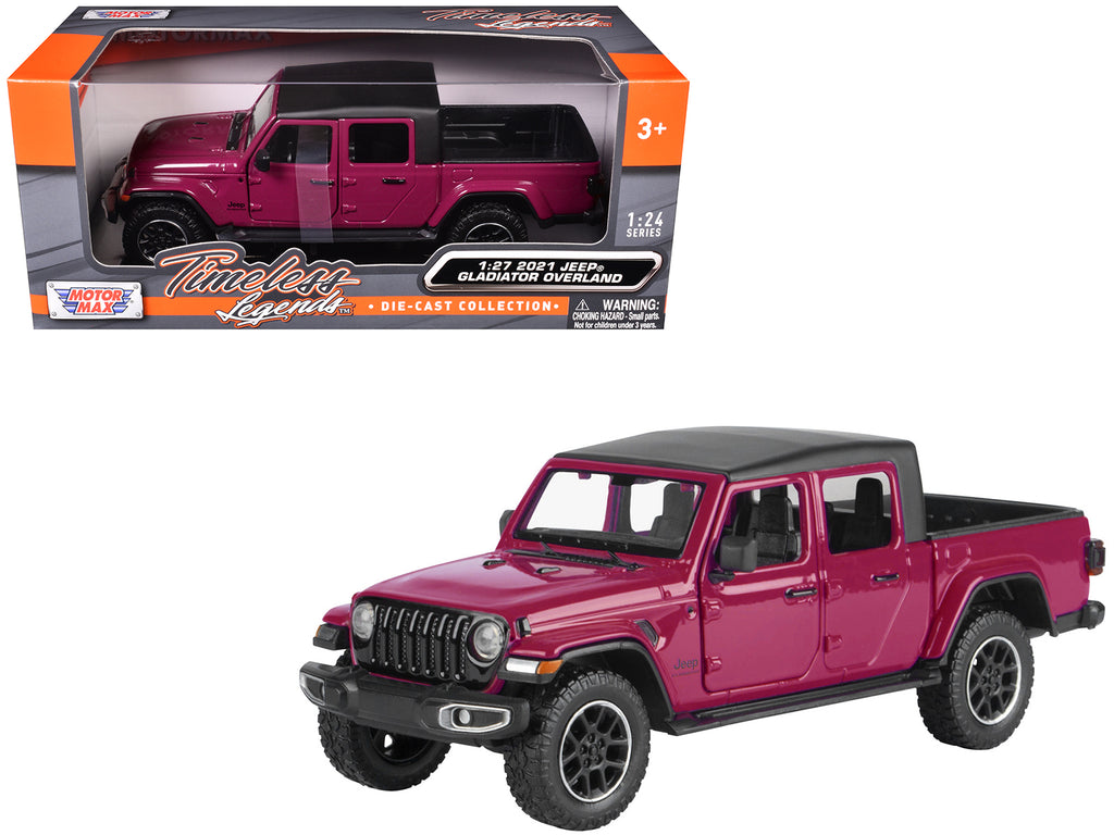 2021 Jeep Gladiator Overland Pickup Truck Purple with Matt Black
