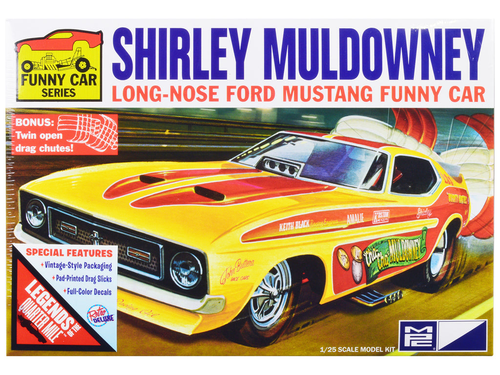 MPC AMT Modellbausatz - 1/25 Shirley Muldowney Long Nose Ford Mustang FC | Plastikmodell Auto