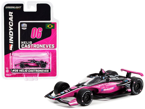 Dallara Indy Car #06 Helio Castroneves "SiriusXM" Meyer Shank Racing "NTT IndyCar Series" (2022) 1/64 Diecast Model Car by Greenlight