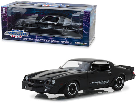1981 Chevrolet Z28 "Yenko" Turbo Z Black 1/18 Diecast Model Car by Greenlight