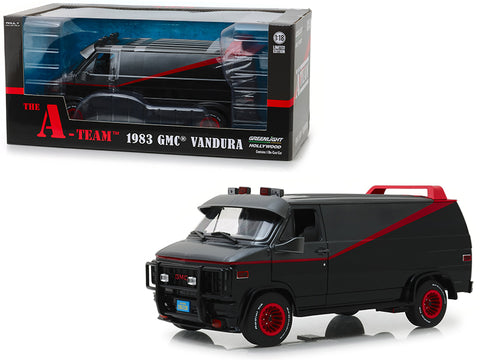 1983 GMC Vandura Black "The A-Team" (1983-1987) TV Series 1/18 Diecast Model by Greenlight