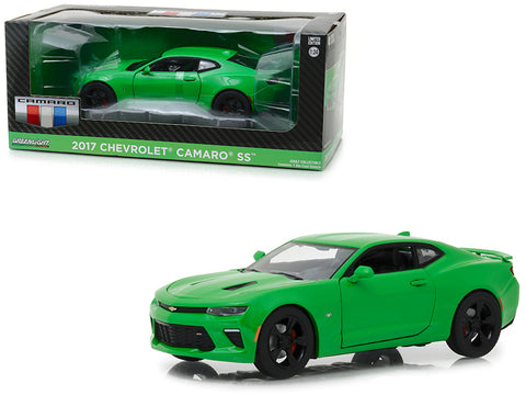2017 Chevrolet Camaro SS Krypton Green 1/24 Diecast Model Car by Greenlight