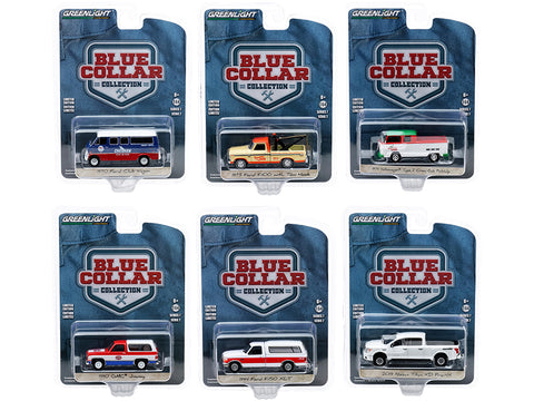 "Blue Collar Collection" Series #7 (6 Piece Set) 1/64 Diecast Models by Greenlight