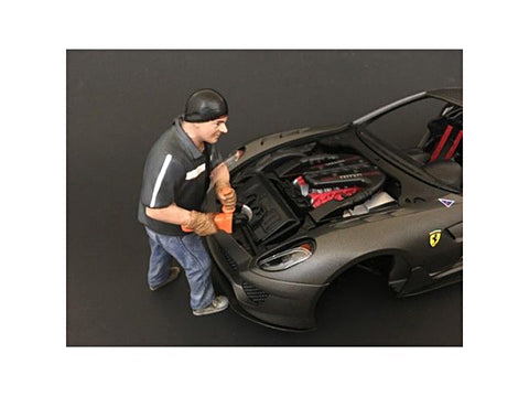 "Chop Shop - Mr. Chopman" Figure for 1:18 Diecast Models by American Diorama