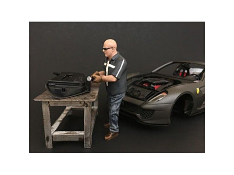 "Chop Shop - Mr. Fabricator" Figure for 1:24 Diecast Models by American Diorama
