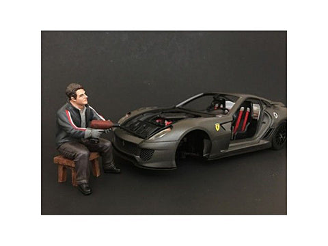 "Chop Shop - Mr. Lugnut" Figure for 1:24 Diecast Models by American Diorama