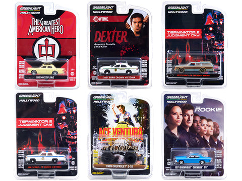 "Hollywood Series" Series #32 (6 Piece Set) 1/64 Diecast Models by Greenlight