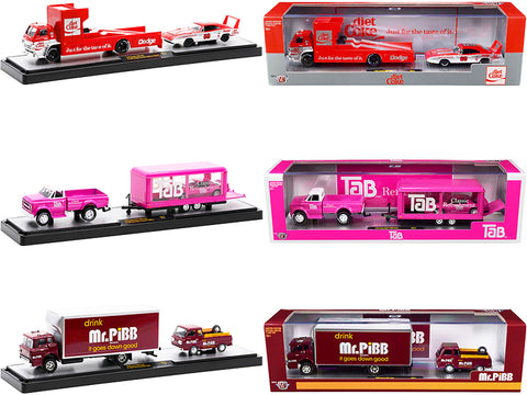 "Auto Haulers - 3 Sodas" Release #12 (3 Piece Set) Limited Edition to 7,400 pieces Worldwide 1/64 Diecast Models by M2 Machines