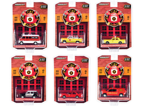 "Fire & Rescue" (6 Piece Set) Series #2 1/64 Diecast Models by Greenlight