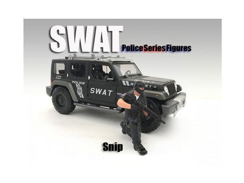 "SWAT" Team Sniper Accessory Figure For 1/24 Scale Diecast Models by American Diorama