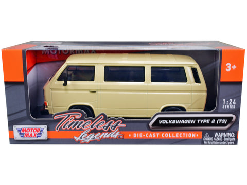 Volkswagen Type 2 (T3) Van Beige "Timeless Legends" Series 1/24 Diecast Model by Motormax