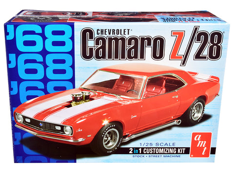 1968 Chevrolet Camaro Z/28 2-in-1 Plastic Model Kit (Skill Level 2) 1/25 Scale Model by AMT