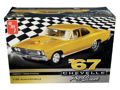 1967 Chevrolet Chevelle Pro Street Plastic Model Kit (Skill Level 2) 1/25 Scale Model by AMT