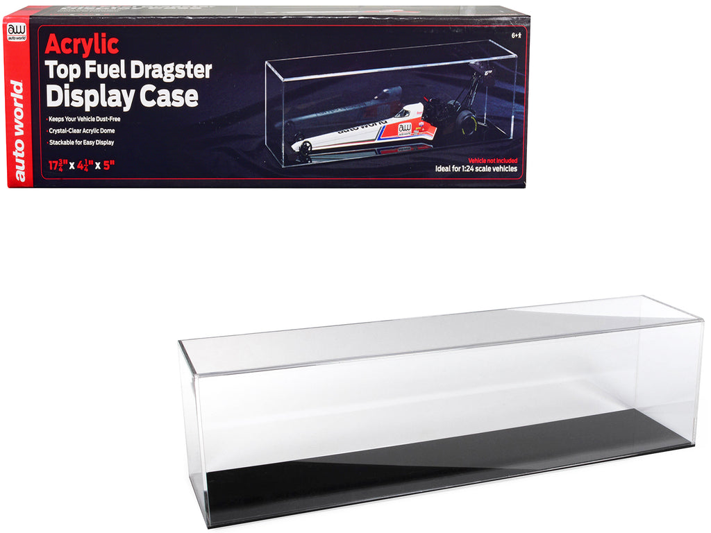 Acrylic Top Fuel Dragster Collectible Display Show Case for 1/24 Scale