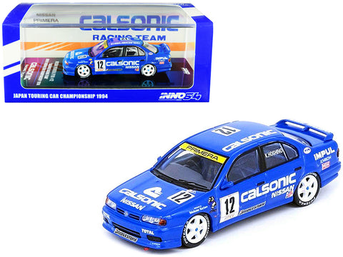 Nissan Primera (P10) RHD (Right Hand Drive) #12 Kazuyoshi Hoshino "Calsonic Racing Team" Japan Touring Car Championship JTCC (1994) 1/64 Diecast Model Car by Inno Models"