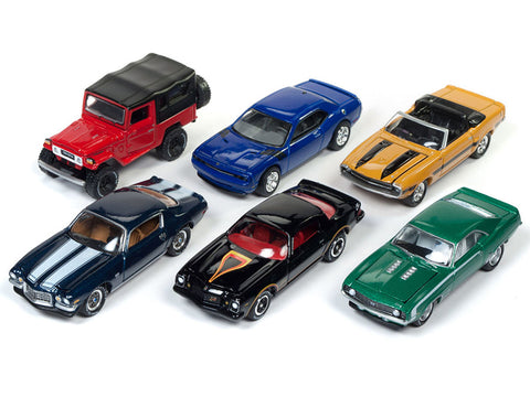 "Classic Gold 2017" Set B 6 Piece Set) Release #4 1/64 Diecast Models by Johnny Lightning