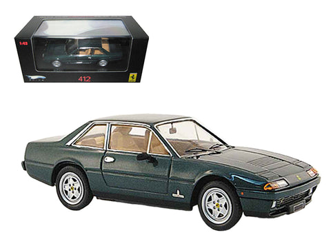 Ferrari 412 Green Limited Edition Elite 1/43 Diecast Model Car by Hotwheels