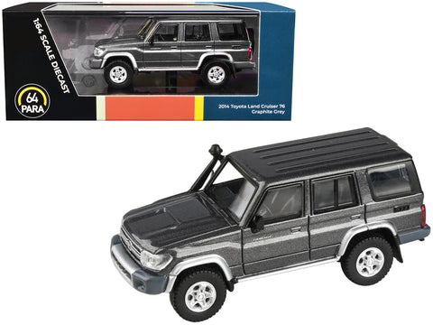 2014 Toyota Land Cruiser 76 Graphite Gray Metallic 1/64 Diecast Model by Paragon Models