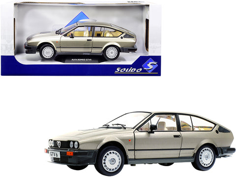 1984 Alfa Romeo GTV6 Nickel Silver Metallic 1/18 Diecast Model Car by Solido