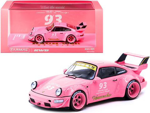 RWB 964 #93 "Veronika" Pink Idlers 12 Hours Motegi (2016) "RAUH-Welt BEGRIFF" 1/43 Diecast Model Car by Tarmac Works