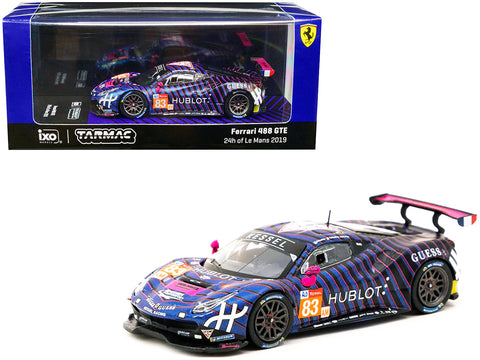 Ferrari 488 GTE #83 Rahel Frey - Michelle Gatting - Manuela Gostner "Kessel Racing" 24 Hours of Le Mans (2019) "Hobby64" Series 1/64 Diecast Model Car by Ixo Models & Tarmac Works