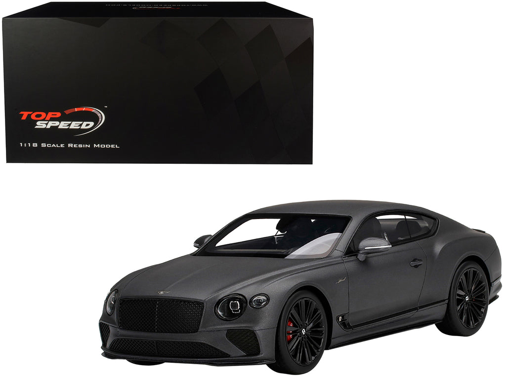 Bentley Continental GT Speed Anthracite Satin Gray 1/18 Model Car by T –  Main Street Diecast Classics