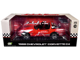 1988 Chevrolet Corvette C4 #1 Malcolm Konner "Corvette Challenge Race Car" Red with Black Top 1/18 Diecast Model Car by Greenlight
