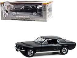 1968 Ford Mustang Coupe Stealth Black "He Country Special - Bill Goodro Ford Denver Colorado" 1/18 Diecast Car Model by Greenlight