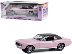 1967 Ford Mustang Coupe Evening Orchid Pink Metallic with Black Top "She Country Special - Bill Goodro Ford Denver Colorado" 1/18 Diecast Model Car by Greenlight