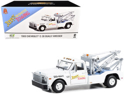 1969 Chevrolet C-30 Dually Wrecker Jerry’s Towing "Fall Guy Stuntman Association" "The Fall Guy" (1981-1986) TV Series 1/18 Diecast Model by Greenlight