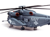Sikorsky MH-53E Sea Dragon Helicopter "United States Navy Black Stallions Tail Number 00" Light Gray 1/72 Diecast Model by Panzerkampf