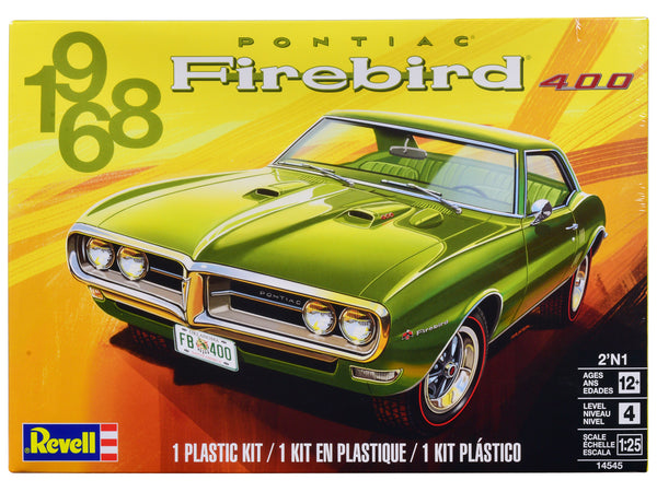 1968 Pontiac Firebird 400 2-in-1 Plastic Model Kit (Skill Level 4) 1/25 Scale Model by Revell