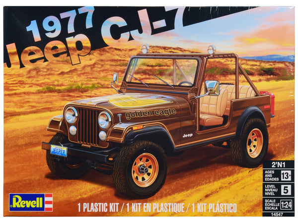 1977 Jeep CJ-7 2-in-1 Plastic Model Kit (Skill Level 5) 1/24 Scale Model by Revell