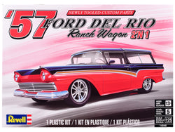 1957 Ford Del Rio Ranch Wagon 2-in-1 Plastic Model Kit (Skill Level 5) 1/25 Scale Model by Revell