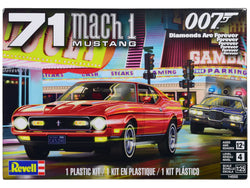 1971 Ford Mustang Mach 1 James Bond 007 "Diamonds Are Forever" (1971) Movie Plastic Model Kit (Skill Level 4) 1/25 Scale Model by Revell