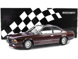 1982 BMW 635 CSi Red Metallic 1/18 Diecast Model Car by Minichamps