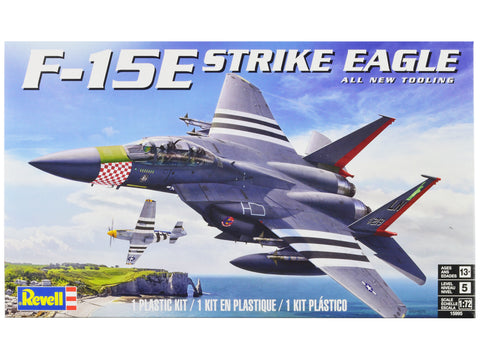 McDonnell Douglas F-15E Strike Eagle Aircraft 1/72 Scale Plastic Model Kit (Skill Level 5) by Revell