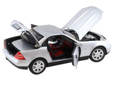 1996 Mercedes-Benz SLK Convertible Brilliant Silver Metallic 1/18 Diecast Model Car by Norev