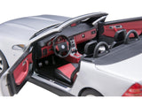 1996 Mercedes-Benz SLK Convertible Brilliant Silver Metallic 1/18 Diecast Model Car by Norev