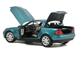 1996 Mercedes-Benz SLK Convertible Vivianit Green Metallic 1/18 Diecast Model Car by Norev