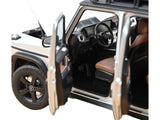 2024 Mercedes-Benz G-Class Professional Iridium Silver Metallic with Black Top and Roof Rack 1/18 Diecast Model Car by Norev