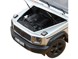 2024 Mercedes-Benz G-Class Professional Iridium Silver Metallic with Black Top and Roof Rack 1/18 Diecast Model Car by Norev