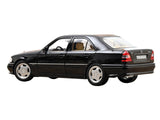 1993 Mercedes-Benz C36 AMG Black Metallic 1/18 Diecast Model Car by Norev