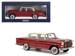 1966 Mercedes-Benz 200 Red with Beige Top 1/18 Diecast Model Car by Norev