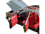 1991 Mercedes-Benz 560 SEL Type W126 Black with Red Interior 1/18 Diecast Model Car by Norev