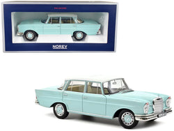 1965 Mercedes-Benz 220 S Light Blue with White Top 1/18 Diecast Model Car by Norev