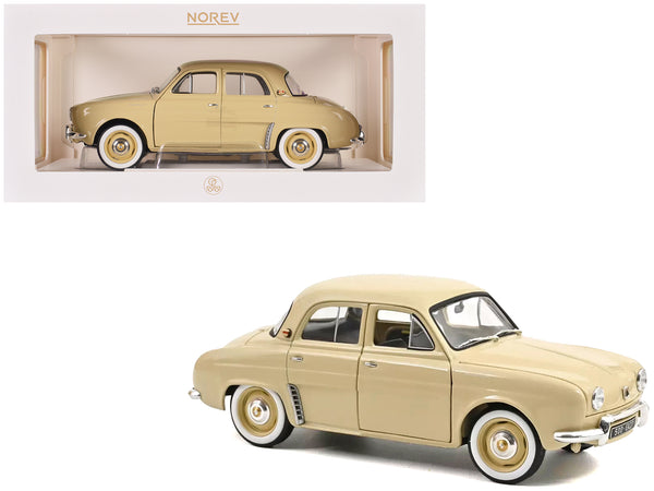 1958 Renault Dauphine Beige 1/18 Diecast Model Car by Norev
